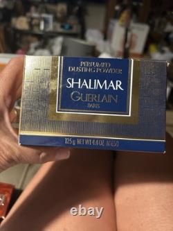 RARE Vintage NEW Guerlain SHALIMAR Perfumed Dusting Powder 4.4 Oz