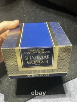 RARE Vintage NEW Guerlain SHALIMAR Perfumed Dusting Powder 4.4 Oz