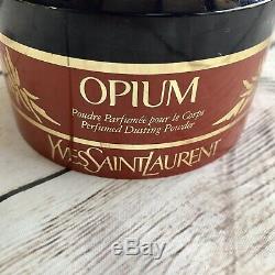 RARE Vintage YSL Yves Saint Laurent OPIUM Perfumed Dusting Powder Original 5.2oz