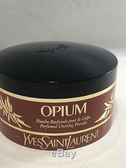 RARE Vintage Yves Saint Laurent OPIUM Perfumed Dusting Powder Original 5.2oz