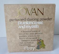 RARE Vtg Jovan Frankincense & Myrrh 5 Oz Perfumed Dusting Powder Sealed NOS