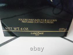 RARE Vtg Lancome Magie Noire Perfumed DUSTING POWDER 6 oz. IN BOX, SEALED