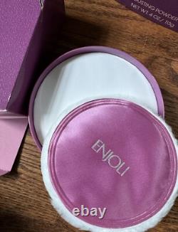 REVLON ENJOLI PERFUMED DUSTING POWDER Large Size 4 OZ VINTAGE LOT OF 2
