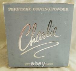 REVLON Perfumed Dusting Powder CHARLIE face dust 5 oz vintage with puff NEW NIB