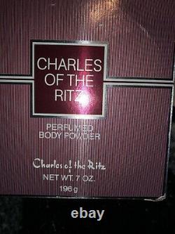 Rare Charles of The Ritz Perfumed Body Dusting Powder 7.0 Oz Made In USA
