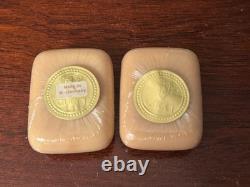Rare GUCCI No. 3 Parfum/Perfume, Dusting Powder & Bar Soap Gift Set In Box