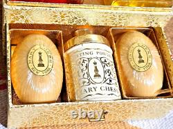 Rare Mary Chess Perfume Toilet Water Bath Essence Soap Dusting Pwdr Box Set Nib