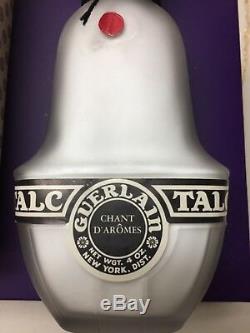 Rare Sealed Vintage Guerlain Chant d' Aromes Perfumed Talc Dusting Powder 4 ozs