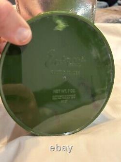 Rare Used ALEXANDRA De MARKOFF ENIGMA PERFUMED DUSTING POWDER 7.0 OZ Green Tin
