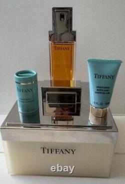 Rare VTG Tiffany & Co. 1.0oz EDP Spray+5.0oz Perfumed Dusting Powder & Puff NEW