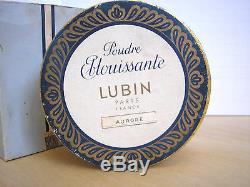 Rare Vintage Sealed LUBIN Paris AURORE Perfumed Dusting Powder in Box Poudre