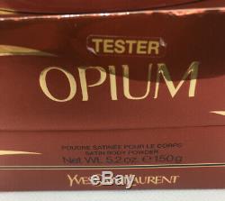 Rare Vintage YSL Opium Perfumed Bath Body Dusting Powder 5.2 oz 150g New NIB Big