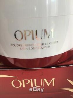 Rare Vintage YSL Opium Perfumed Bath/Dusting Powder 5.2 oz 150g New and sealed