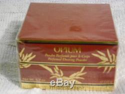 Rare Vintage YSL Opium Perfumed Bath/Dusting Powder 5.2 oz. New and sealed