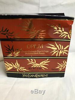 Rare Ysl Opium Perfumed Bath Dusting Powder 6 Oz. Sealed Vintage New