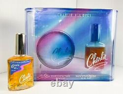 Revlon CHARLIE ALL OVER Concentrated Cologne Spray+Powder Gift Set+ BONUS