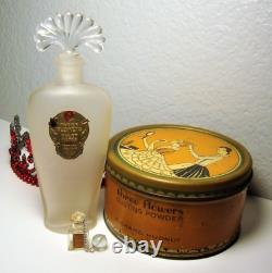 Richard Hudnut Three Flowers Mini Perfume & Toilet Water Bottle, Dusting Powder