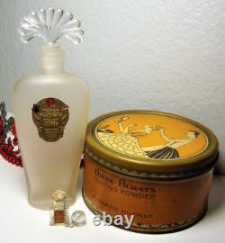 Richard Hudnut Three Flowers Mini Perfume & Toilet Water Bottle, Dusting Powder