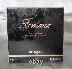 Rochas Femme Voile Caresse Poudre Parfumee Perfumed Dusting Powder 100 G. 3.5 Oz