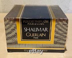 SHALIMAR GUERLAIN Paris 4.4 FL oz / 125 G Perfumed Dusting Powder NewithSealed