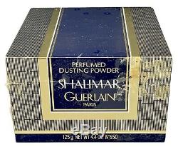 SHALIMAR GUERLAIN Paris 4.4 FL oz Perfumed Dusting Powder PRICE STICKER RESIDUE