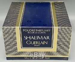 SHALIMAR GUERLAIN Paris 4.4 FL oz Perfumed Dusting Powder PRICE STICKER RESIDUE