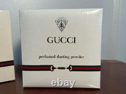 Sealed Authentic GUCCI Perfumed Dusting Powder withPuff 4.5 oz/127g in Box #12699