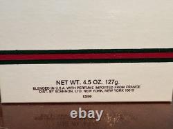 Sealed Authentic GUCCI Perfumed Dusting Powder withPuff 4.5 oz/127g in Box #12699