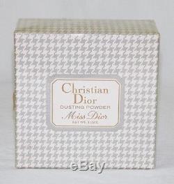 Sealed MISS DIOR Original CHRISTIAN DIOR 4 oz Perfume DUSTING POWDER in BOX Vtg