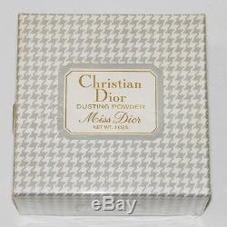 Sealed MISS DIOR Original CHRISTIAN DIOR 4 oz Perfume DUSTING POWDER in BOX Vtg