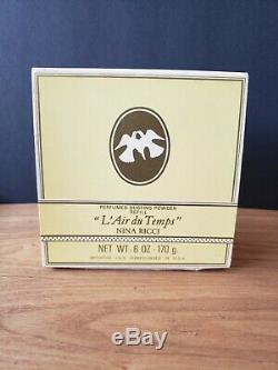 Sealed Vintage L'Air Du Temps Nina Ricci Perfume Dusting Powder Refill 6 oz RARE