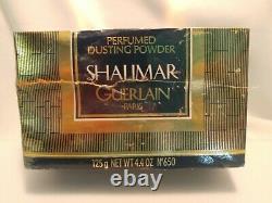 Shalimar Guerlain Perfume Dusting Body Powder 4.4 oz New Box Cellophane Sealed