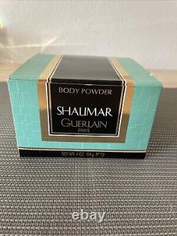 Shalimar Guerlain Perfumed Body Dusting Powder 4 OZ w Box 114g Sealed NEW 1983