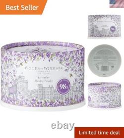 Soothing Lavender Dusting Powder for Women 3.5 Ounce with Puff Applicator