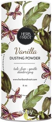 Soothing Talc-Free Powder Gift Set with Puff Lavender, Rose & Vanilla Scents