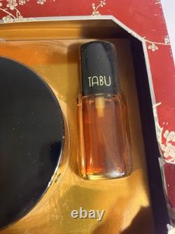 TABU Vintage Gift Set 1.5 oz Spray Cologne + 4 oz Dusting Powder + Mini
