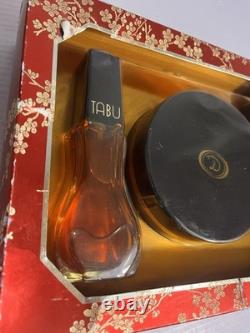 TABU Vintage Gift Set 1.5 oz Spray Cologne + 4 oz Dusting Powder + Mini