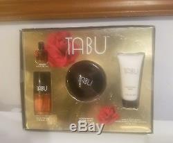 Tabu Vintage Perfume, Cologne, Dusting Powder, Hand& Body Lotion