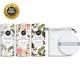 Talc-Free Organic Body Powder Set Lavender, Rose, Vanilla Scents & Puff