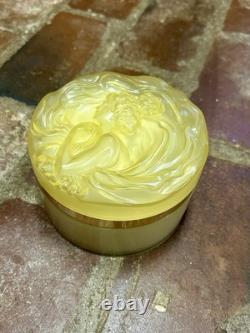 UNOPENED Vintage Ciara Perfumed Dusting Power 6 oz Amber Art Nouveau Lid NOS