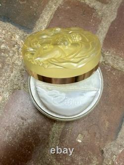 UNOPENED Vintage Ciara Perfumed Dusting Power 6 oz Amber Art Nouveau Lid NOS