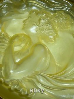 UNOPENED Vintage Ciara Perfumed Dusting Power 6 oz Amber Art Nouveau Lid NOS