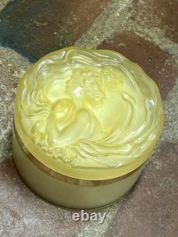 UNOPENED Vintage Ciara Perfumed Dusting Power 6 oz Amber Art Nouveau Lid NOS