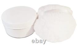 Unscented Silk Dusting Powder Gift Set 8 oz Jar Silk Powder and Fluffy Flee