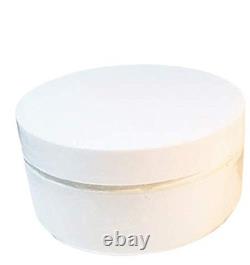 Unscented Silk Dusting Powder Gift Set 8 oz Jar Silk Powder and Fluffy Flee