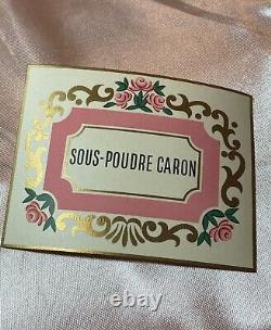 VINTAGE 1934 Caron Fleurs de Rocaille Dusting Powder Sealed in Original Box