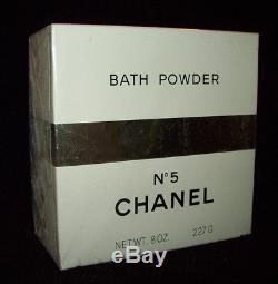 VINTAGE CHANEL NO 5 BATH POWDER 8 OZ / 227 G Women Body Dusting Perfume RARE NIB