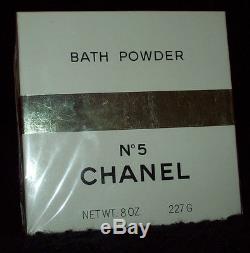 VINTAGE CHANEL NO 5 BATH POWDER 8 OZ / 227 G Women Body Dusting Perfume RARE NIB