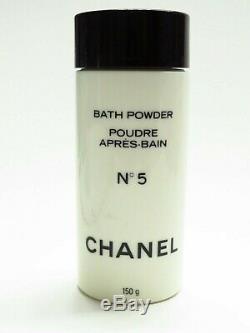 VINTAGE CHANEL No 5 TALC Perfume Talcum Dusting Powder 5 oz Bottle Used RARE