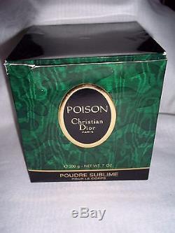 VINTAGE Christian Dior POISON Perfumed Dusting Powder Poudre Sublime